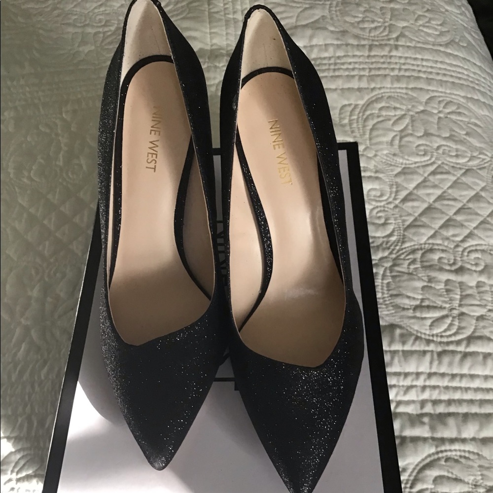 Shimmer Black Shoes